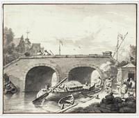 S 067
<br/>
Gracht met stenen brug
<br/>
<em>Rietschoof, Hendrik (1678-1747)</em>
